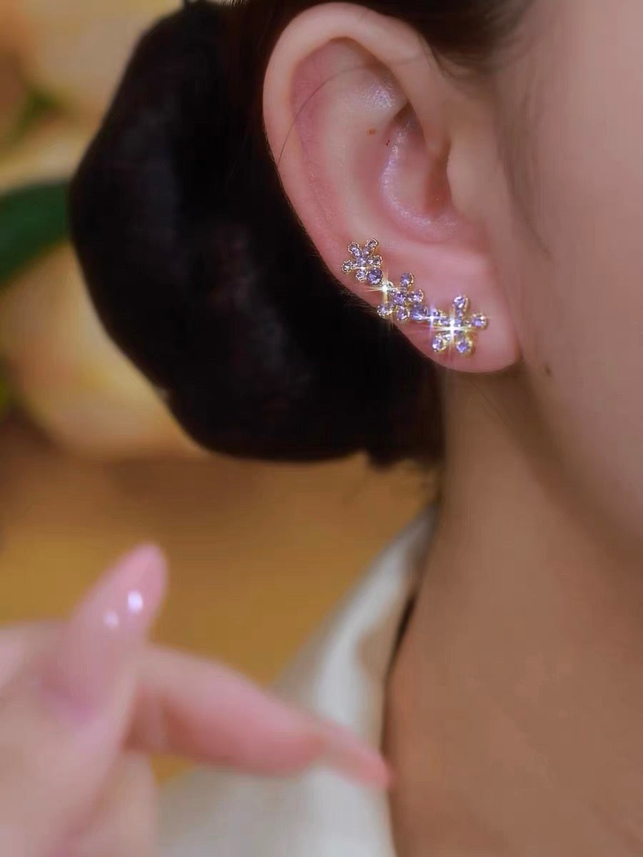 259.Orchid Earrings