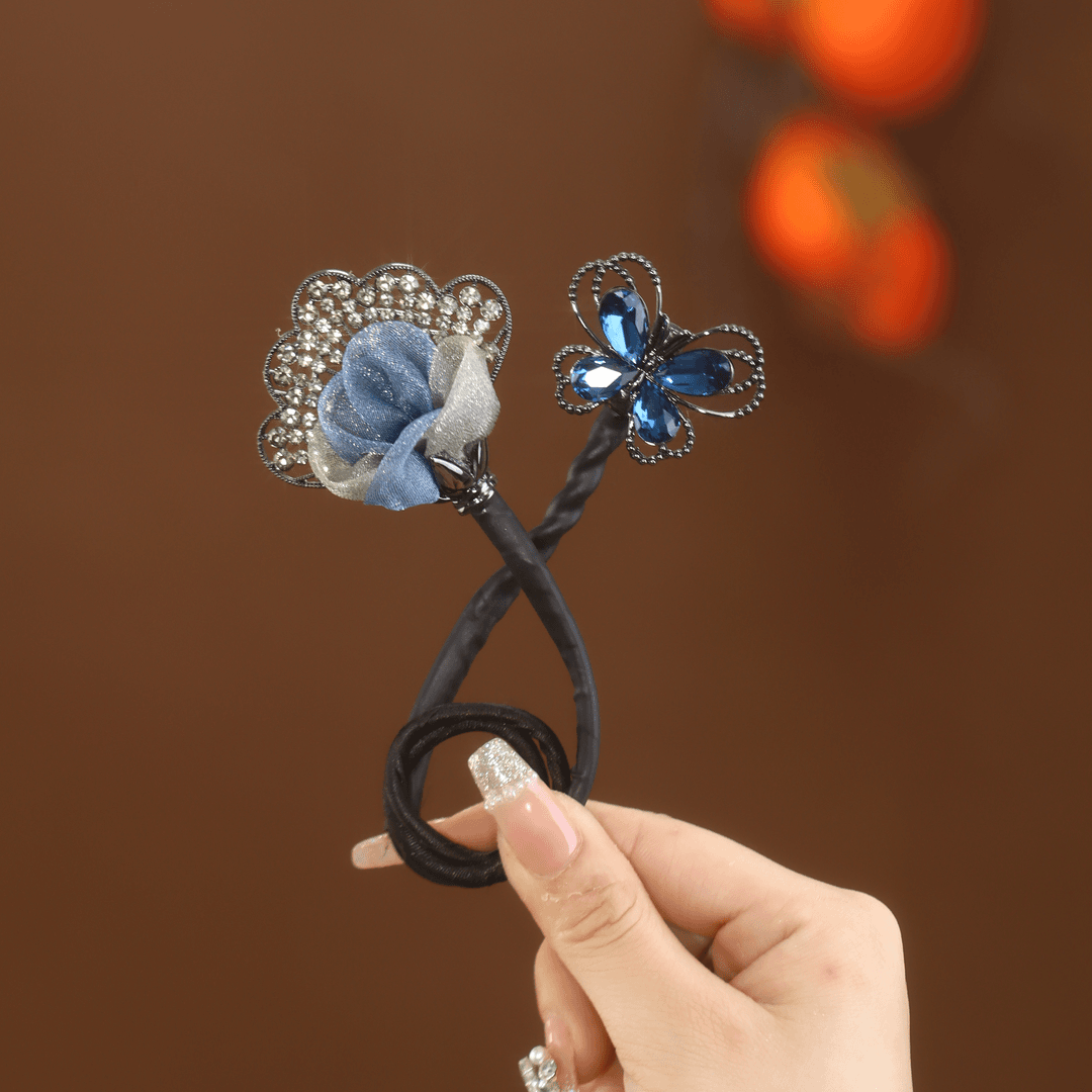 890.Blue Butterfly Hairclip