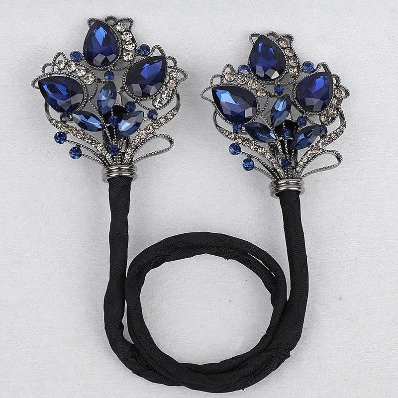 512.Blue Bouquet Hairband