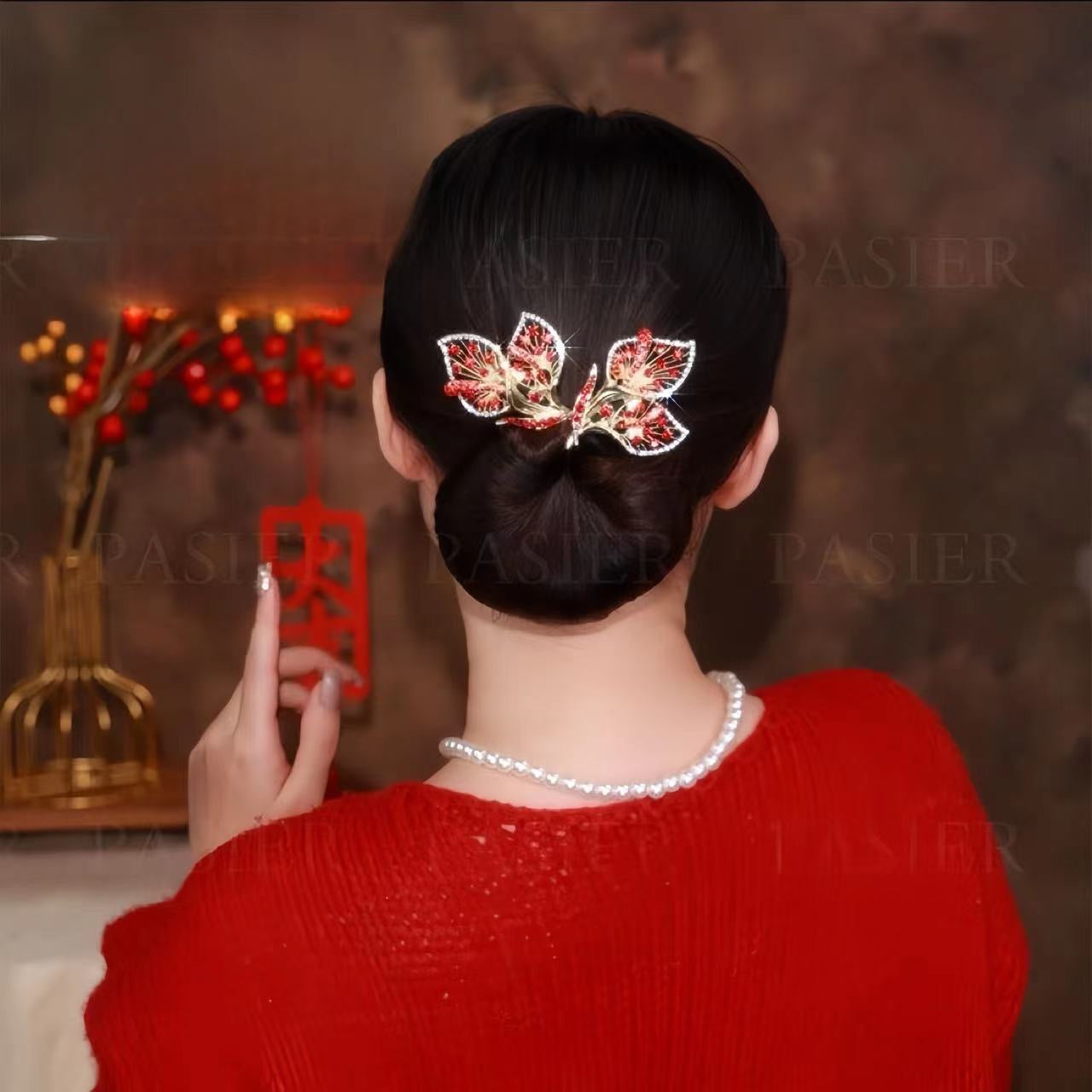 489.Trumpet Vine Hairband