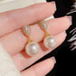 203.Drop Pearl Earrings