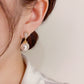 203.Drop Pearl Earrings