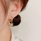 876.Pearl Snowflake Earrings