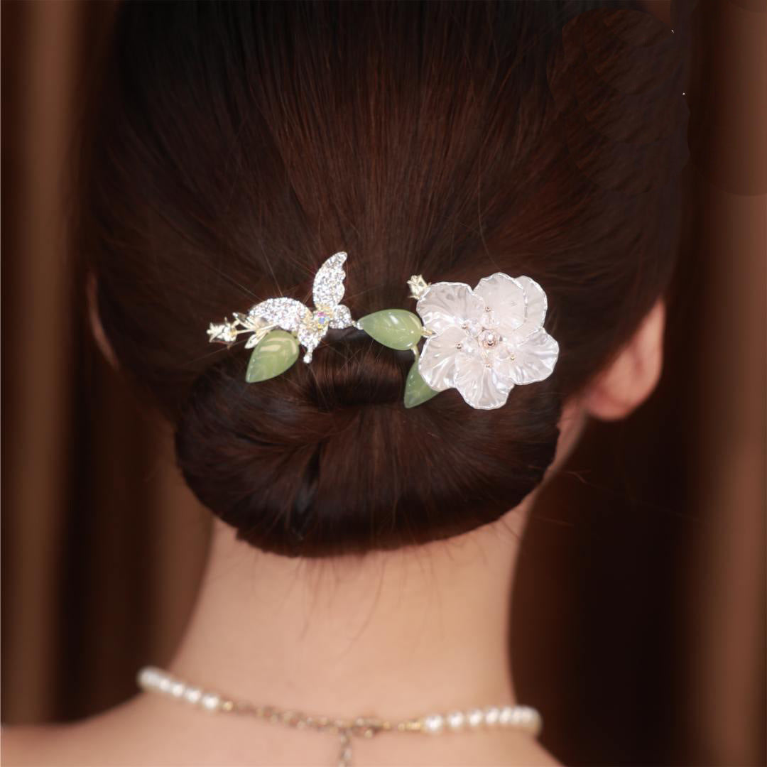 200.Butterfly Camellia Hairband
