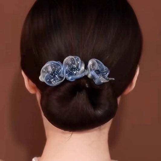 403.Blue Flowers Hairband