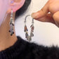 49. Aretes de lentejuelas vibrantes (plata) 