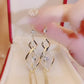 25.Geometric Tassel Earrings