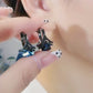 85.Blue Crystal Earring